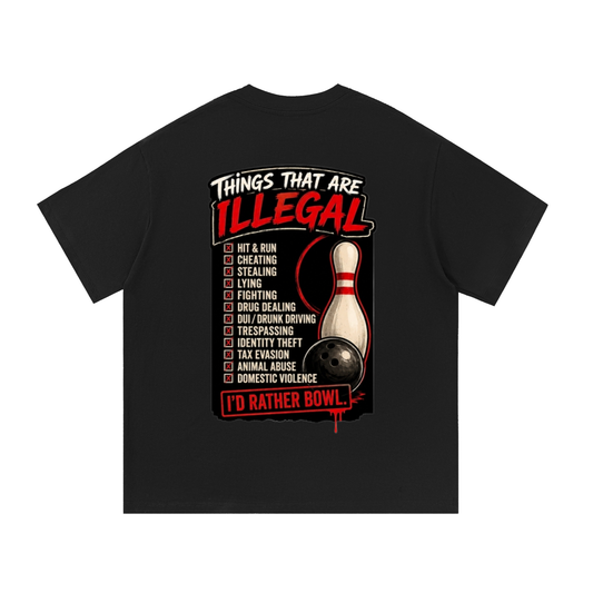 I'd rather Bowl - Essential Cotton T-Shirt